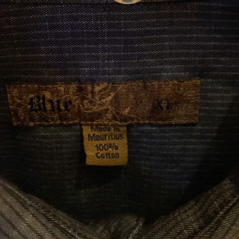Shimmery grayish blue shirt! - Picture 3 of 3